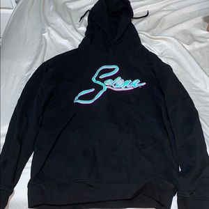Black graphic hoodie